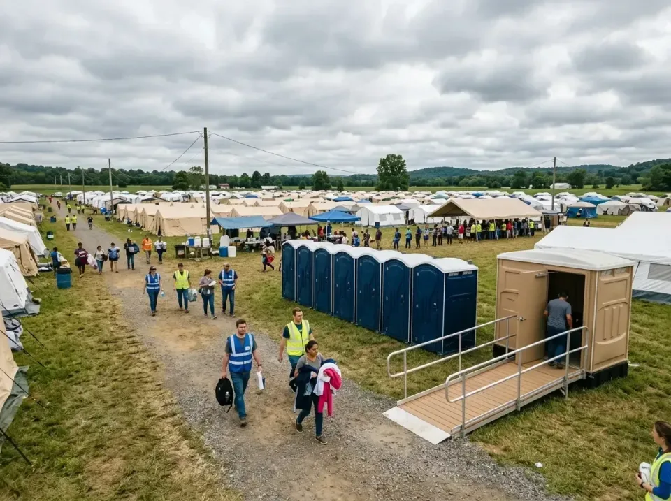 disaster-relief-camp-restrooms-010 — frequently asked questions, Dumpster & Portable Bathrooms Rental in Clever, MO